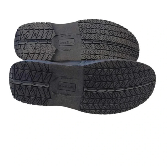 TredSafe Black Slip On Laceless Easy Twin Gore Leather Anti Slip Shoes Size 14 - Picture 5 of 9